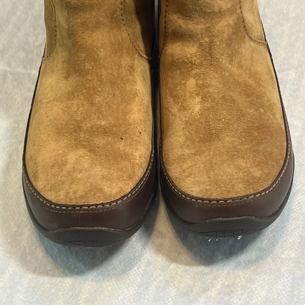 The North Face Abby Chukka Tan Suede Waterproof PrimaLoft Insulated Boots W10